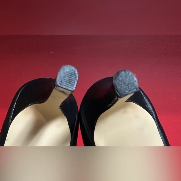 Ann Taylor Ankle Booties Black & Taupe Leather 3.5” Stiletto Heels Women’s Sz 9M - Picture 7 of 13